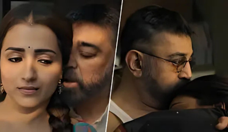 Kamal Haasan &amp; Trisha’s Romantic Scene in Thug Life Trailer Sparks Debate