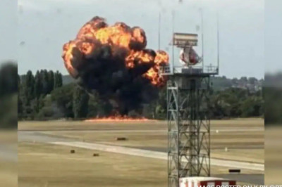 Plane Erupts into Fireball Moments After Takeoff at London Southend Airport